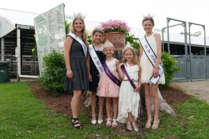 Rosemary Morici jr miss queen Skyler Balzer teen queen lily jones miss milk days and miss mchenry county Myla McAdow princess lily is her mentor Lila Jackson princess