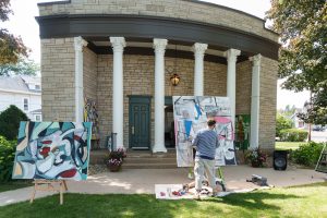 Drew Eurek at the church house