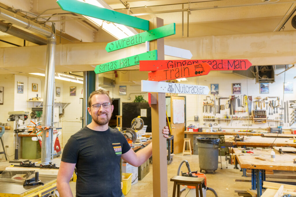 Brett Fankhouser wood shop teacher