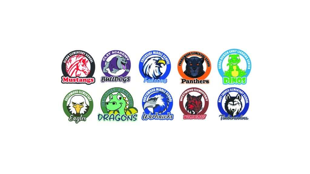 District 200 photo
Updated logos for Woodstock elementary, middle schools.