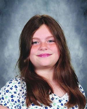 9/24/25 Elementary & Middle School Student of the Week – Tahlia Zingrone