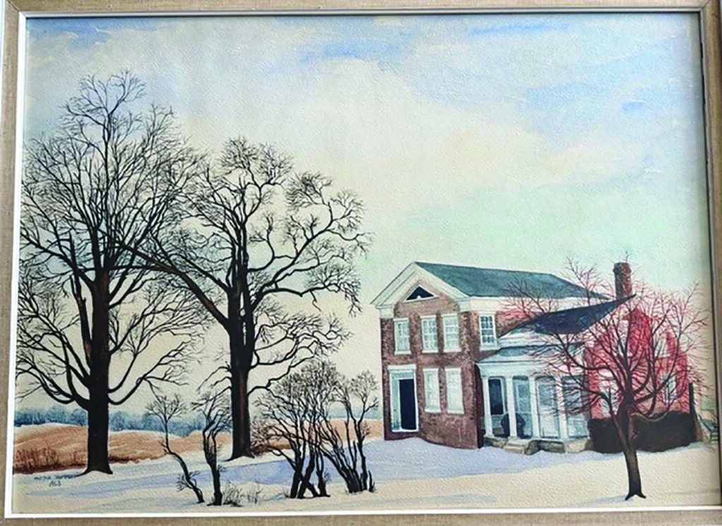 Independent photo by Eileen Millard.
The Kennedy Way Station is shown here is a 1963 watercolor by Wonder Lake artist Martha Thompson.